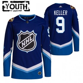 Barn Ishockey Arizona Coyotes tröja Clayton Keller 9 2022 NHL All-Star Blå Authentic